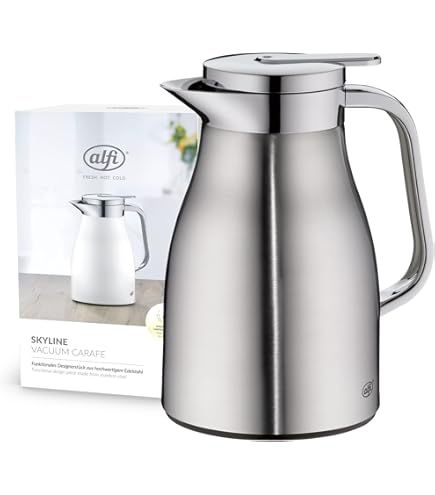 【美品】alfi 水筒　0.35リットル Amazon.com | Alfi Thermos Flask, Plastic Glass, Matte Stainless